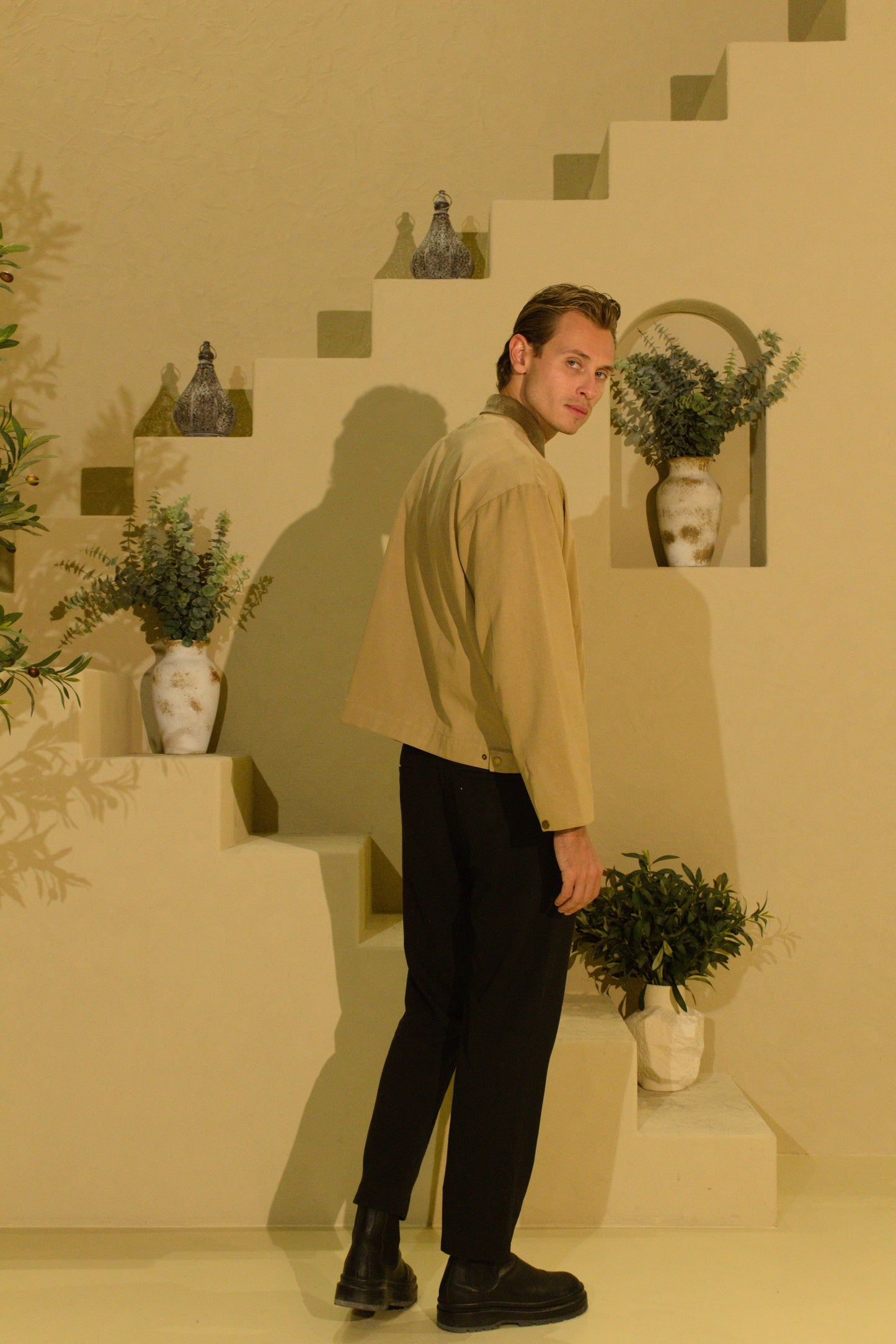 BLONDE LIGHT WEIGHT HARRINGTON