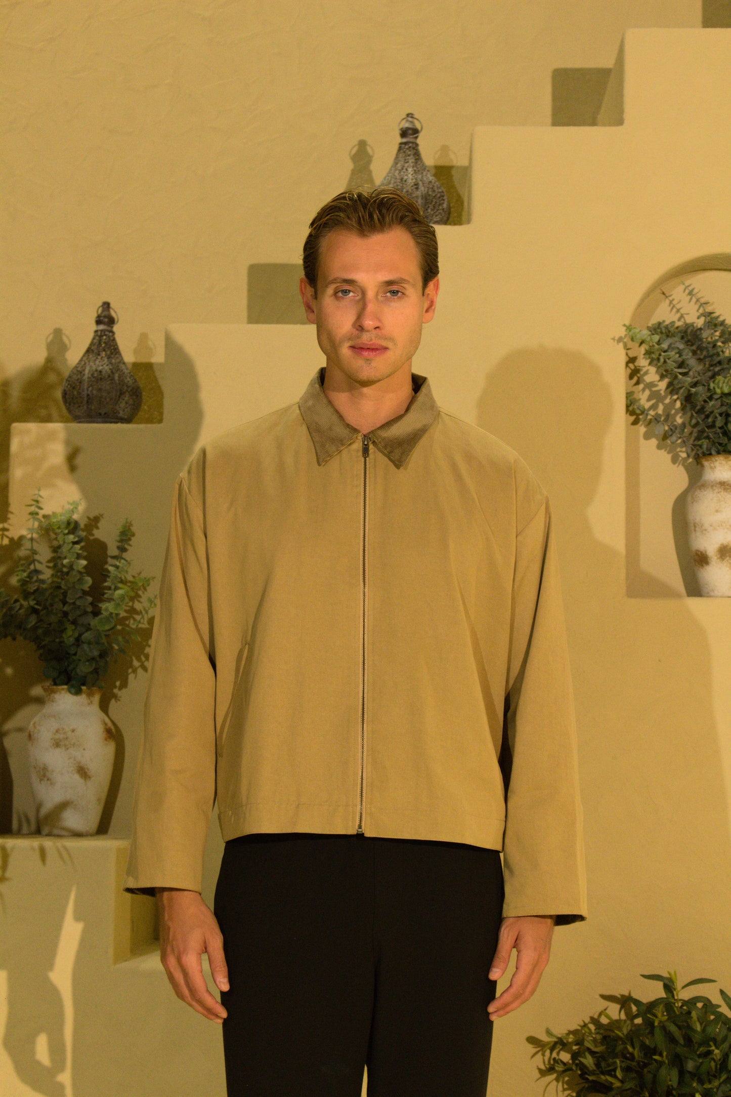 BLONDE LIGHT WEIGHT HARRINGTON